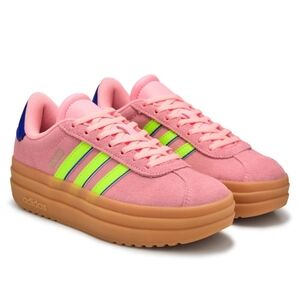 Adidas Gazelle Bold Women's Pink and Green Sneakers Sz 8.5/ 7Y